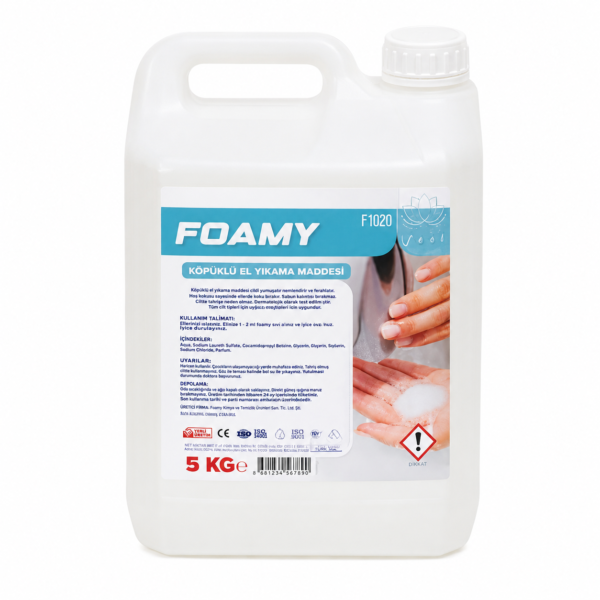 Foamy Köpüklü El Yıkama Maddesi 5 KG Profesyonel Hijyenik Sıvı Sabun