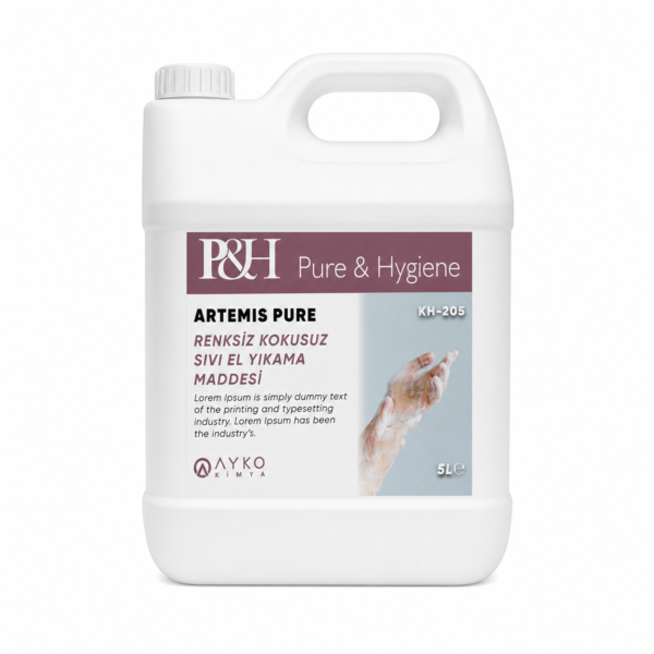 P&H Artemis Pure Renksiz Kokusuz Sıvı El Yıkama Sabunu 5L