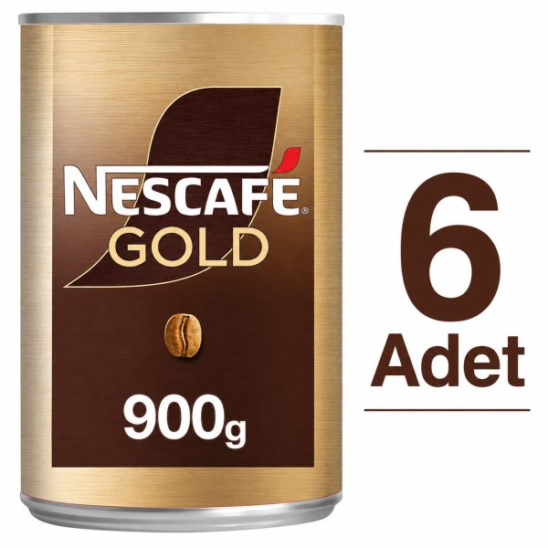Nescafe Gold Kahve Teneke Kutu 900 g x 6 Paket