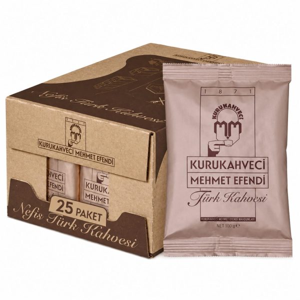 Kurukahveci Mehmet Efendi Türk Kahvesi 100 g x 25'li