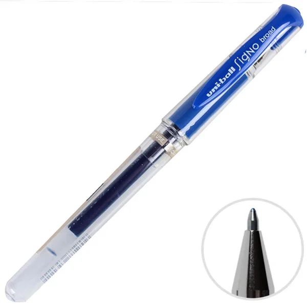Uni-ball Um-153 Signo Broad İmza Kalemi 1.0 mm Mavi x 12 Adet