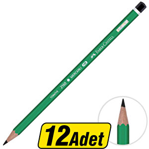 Faber-Castell 2160 HB Mercanlı Kurşun Kalem 12'li Paket